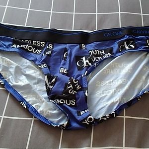 Ck one , large , blue with sayings